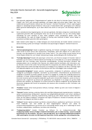 Billede af Generelle Salgsbetingelser