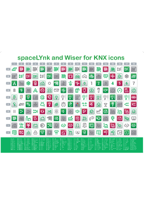 Image of Wiser for KNX & spaceLYnk icons poster_print quality