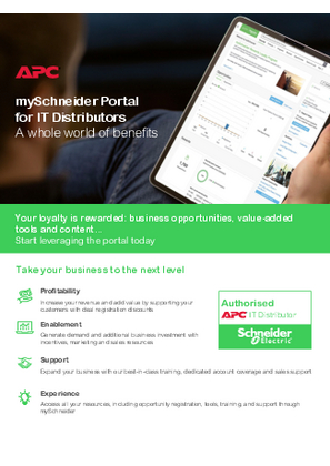 Bild von mySchneider Portal for IT Distributors - A whole world of benefits