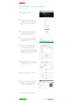 Image of mySchneider IT Partner Program - Registration Guide