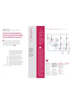 Image of Achieve simple lighting control using natural light and building occupation