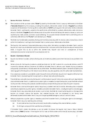 Obraz Ogólne Warunki Zakupu Schneider Electric