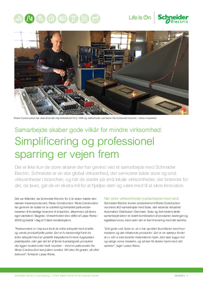 Billede af Rieks Construction - Simplificering og professionel sparring er vejen frem