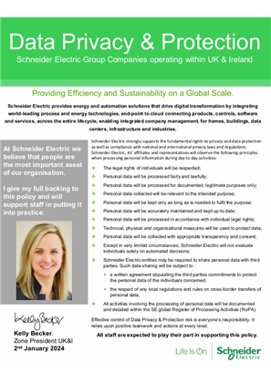 Image of Data Privacy & Protection Policy Statement