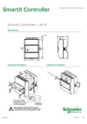 Image de SmartX Controller – AS-P Installation Instructions