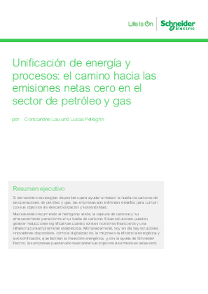 Imagen de Unificación de energía y procesos: el camino hacia las emisiones netas cero en el sector de petróleo y gas