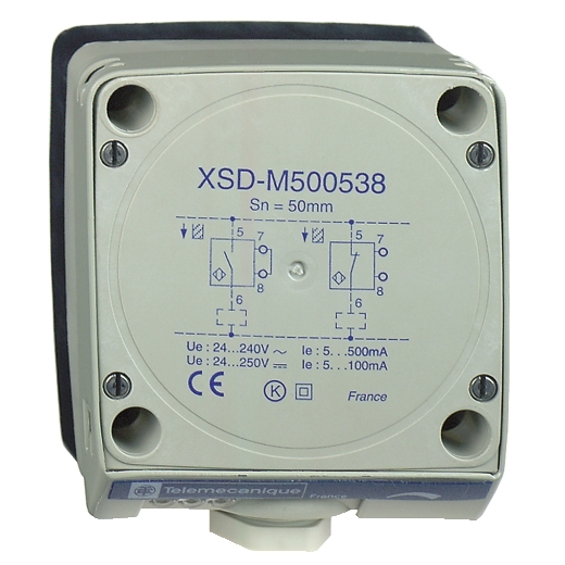 Xsdm500538 Inductive Sensor Xsd 80x80x40 Plastic Sn50mm 24 240vac Dc Terminals Schneider Electric Global