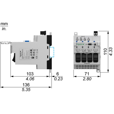 Technical Illustration for F17 Application Modules - Dimension