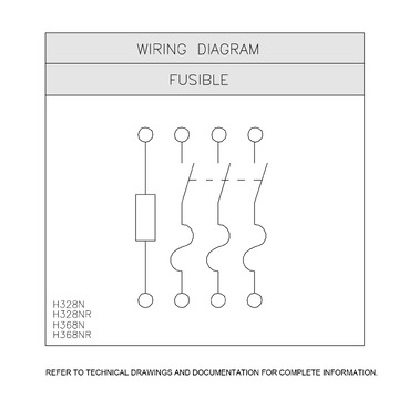 Illustration: Wiring Diagram for H328N H328NR H368N and H368NR