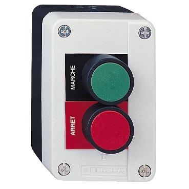 Harmony boite - 2 boutons poussoirs Ø22 - vert /rouge - Schneider - XALD211
