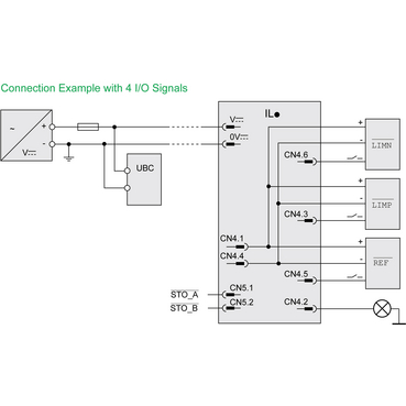 Technical Illustration for Lexium ILA_ILE_ILS - Wiring