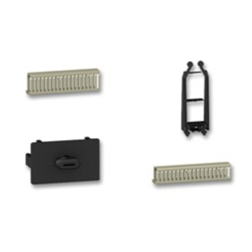 Cable ducts and quick fixing brackets