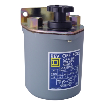 2601BW1 - Switch, reversing drum, 5HP at 575VAC single phase, 7.5