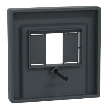 297914 - Zentralplatte für TAE/Audio/USB, anthrazit, System M  