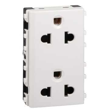 3426UEST2M - 2 Gang 3-Pin Universal Duplex Socket Outlet Module with ...