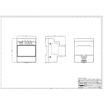 Three Phase Anti-tripping module_2D with dimension