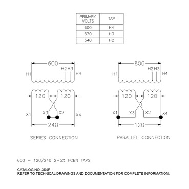 Illustration: Wiring Diagram for 3S4F Transformer