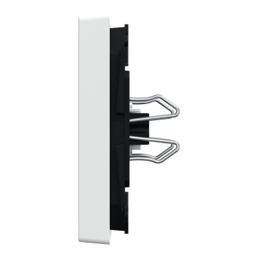 432825 - Wippe mit rechteckigem Symbolfenster, aktivweiß glänzend  