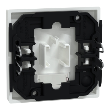 432825 - Wippe mit rechteckigem Symbolfenster, aktivweiß glänzend  