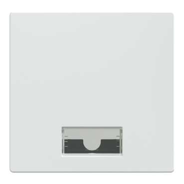 432825 - Wippe mit rechteckigem Symbolfenster, aktivweiß glänzend  