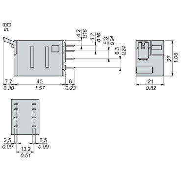 miniature plug in relay, Harmony Electromechanical Relays, 12A, 2CO, lockable test but to n, 24V AC