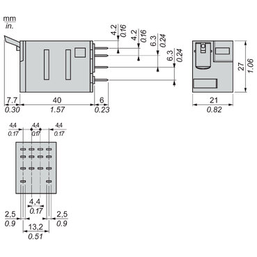 Miniature plug-in relay, 6 A, 4 CO, 24 V DC-2