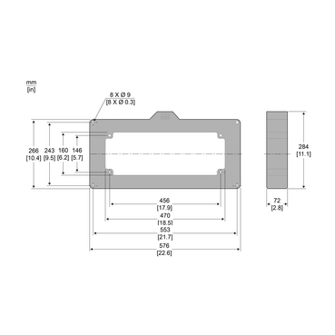 56054 - DİKDÖRTGEN SENSÖR, 470 X 160 MM 3200A | Schneider Electric TR