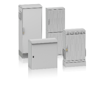 Coated Steel and fiberglass-reinforced polyester enclosures for severe outdoor environments