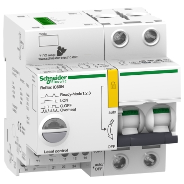 Acti 9 Reflex iC60 Schneider Electric DIN rail, integrated control circuit breakers