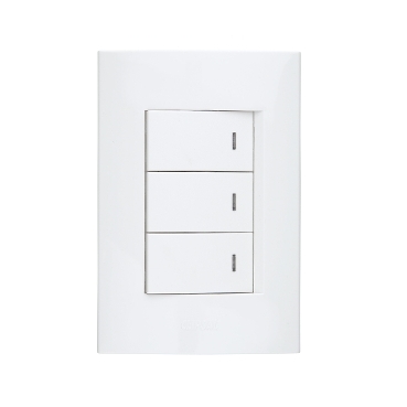 S3000 Schneider Electric Modular upmarket residential & commercial plastic range with LED's.