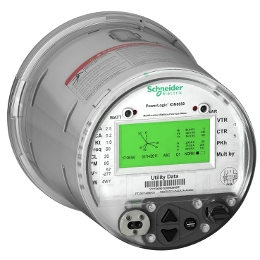 série PowerLogic ION8650 Schneider Electric Central de medida da qualidade de energia e de faturação para a monitorização da rede da utility