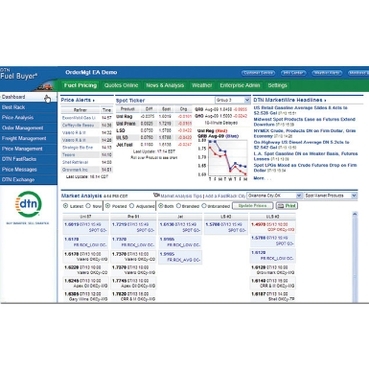 DTN Fuel Buyer Schneider Electric Rack price optimization and smart fuel buying
