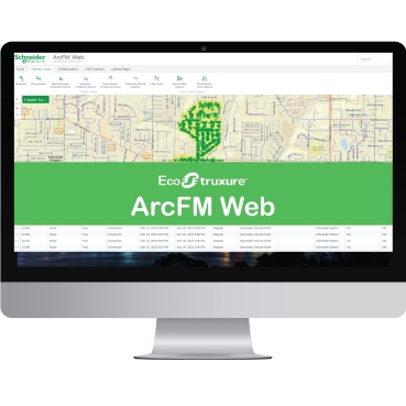 EcoStruxure™ ArcFM Web Schneider Electric لتحسين الدقة والإنتاجية