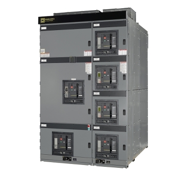 Low voltage metal-enclosed, drawout switchgear designed to contain the effects of arc flash events inside the gear per ANSI/IEEE standard C37.20.7.
