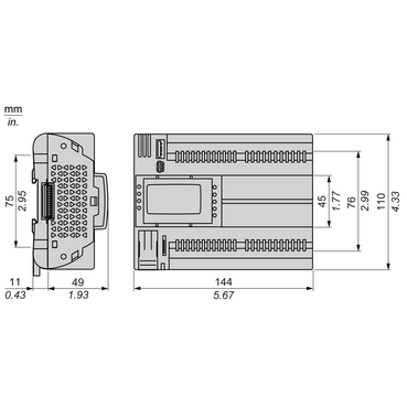 TM172ODM28R - Modicon M172 Optimized Display 28 I/Os | Schneider
