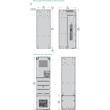 ATV610C13N4 - variable speed drive, Easy Altivar 610, 132kW, 200hp