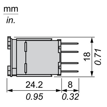 ZB6Z4B - Complete body for push buttons or selector switches