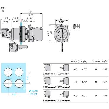 100 ％品質保証 Harmony - ZB5FG7C0 XB5, selector switch key mounted Flush タイムセール