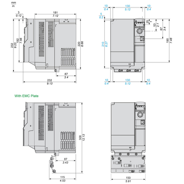 ATV320U75N4B - variable speed drive, Altivar Machine ATV320, 7.5kW