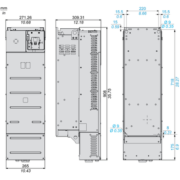 ATV340D45N4E - variable speed drive, Altivar Machine ATV340, 45kW