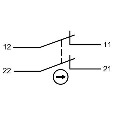 XB7NS8444 - Monolithic emergency stop, Harmony XB7, plastic, red mushroom  40mm, 22mm, latching turn to release, 2NC | Schneider Electric USA