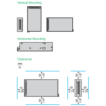 Technical Illustration for Easy Modicon ABL2 - Mounting