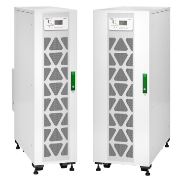 Easy UPS 3S Schneider Electric Sistema UPS trifásico de 10-40 kVA, 208 VCA fácil de instalar, fácil de usar y fácil de mantener para centros de datos pequeños y medianos y otras aplicaciones críticas de negocio.