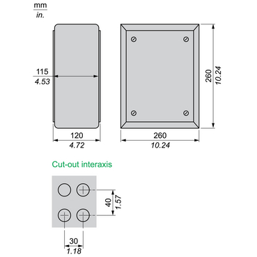 XB2SL64007 - Harmony XAP - Lege drukknopkast - XB2-S - 24 gaten in