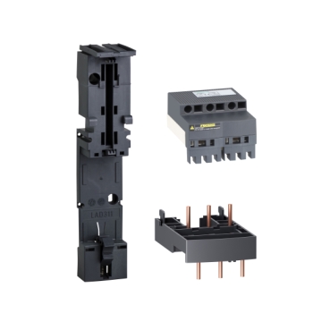 TeSys Quickfit Schneider Electric ส่วนประกอบมอเตอร์สตาร์ทเตอร์และการเชื่อมต่อ — Motor starter assembly and connection components