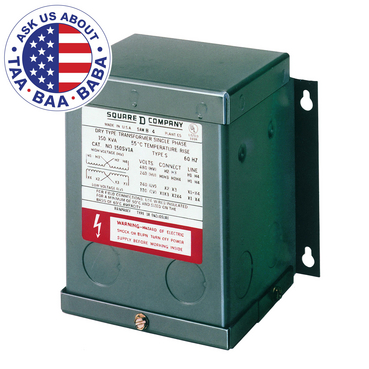 Low Voltage General Purpose Transformers Square D Totally enclosed resin-filled general purpose transformer