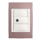 Intakes T.V. -Telephone - Data - Audio for UNICA STD Schneider Electric Intakes T.V. -Telephone - Data - Audio