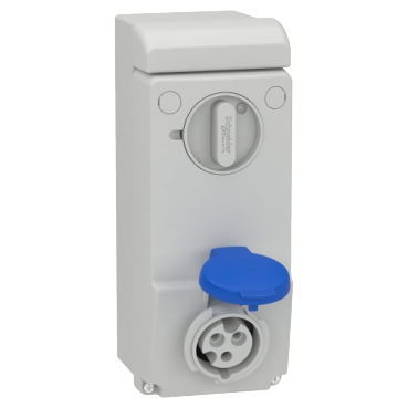 83031 - Interlocked socket, Mureva PK, wall mounting, 16A, 2P+E 