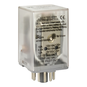 8501kp12v20 Plug In Relay 8 Pin Plug In 2 Poles