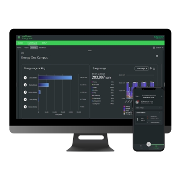 EcoStruxure™ Energy Hub Schneider Electric Pilvepõhine hoone energiahaldustarkvara